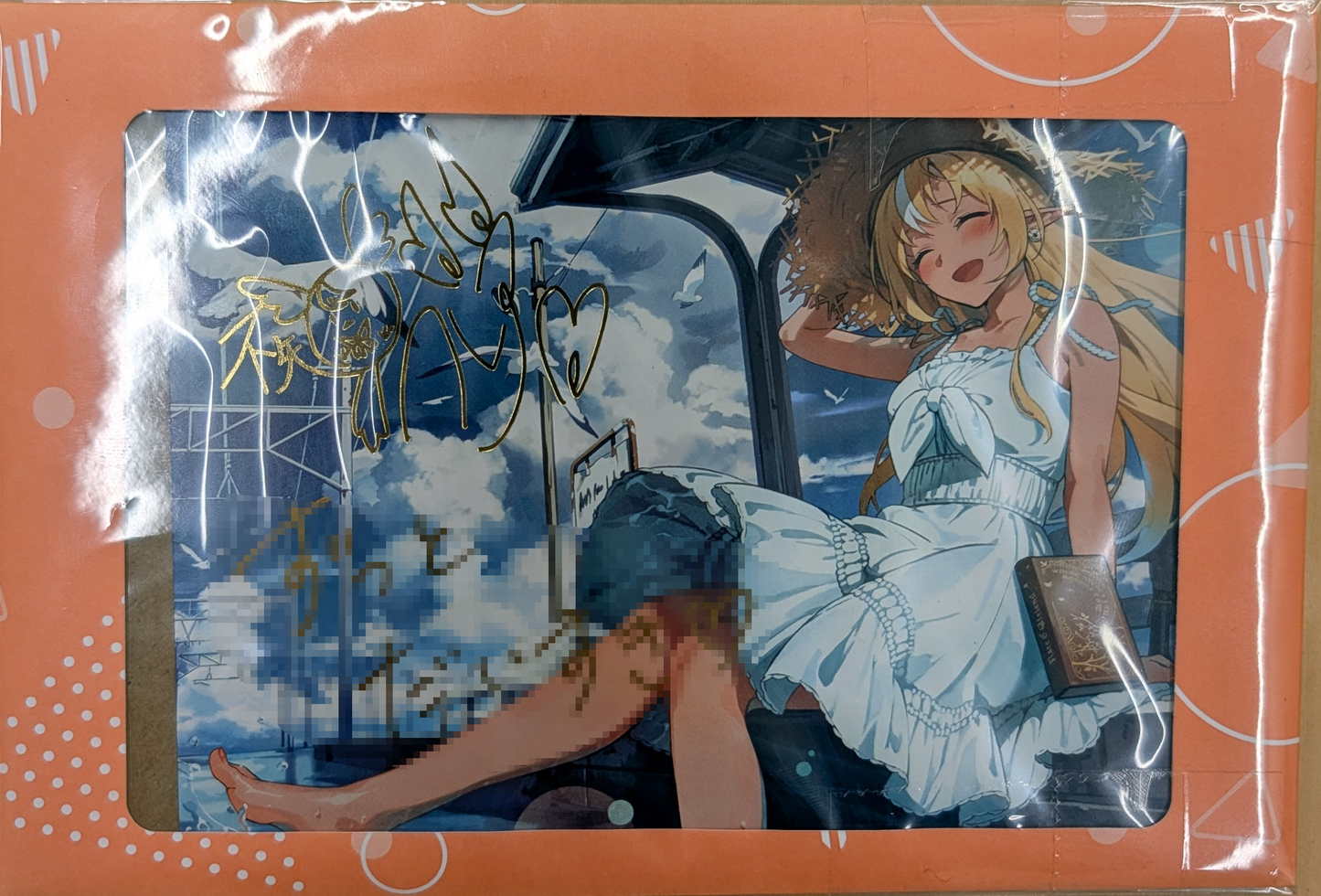 Shiranui Flare 4th Anniversary Commemorative Postcard with Handwritten Message & Foil-Stamped Autograph (Newly Illustrated by Kotachiyu)