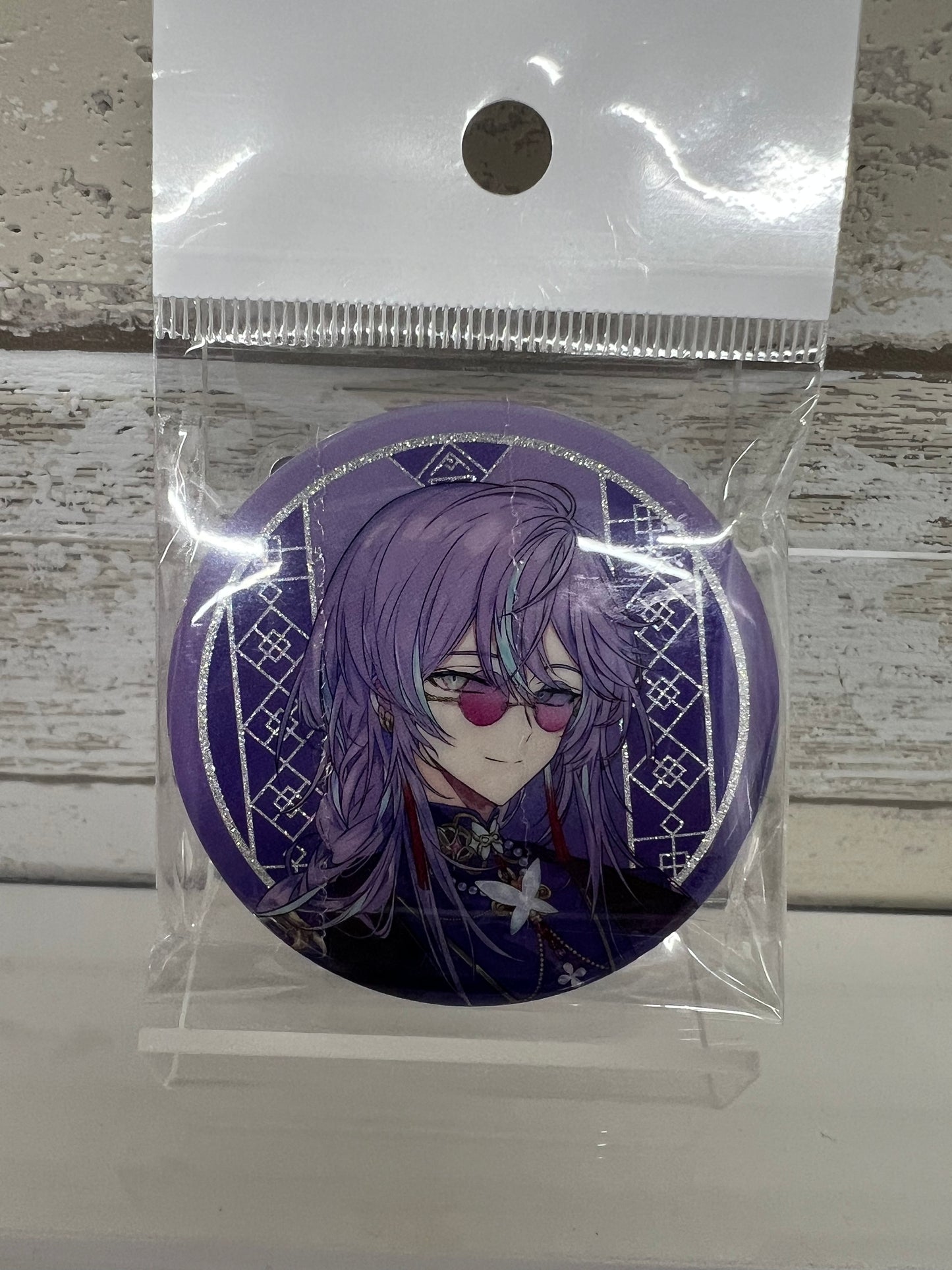 Sho Hoshirube NIJISANJI Dytica 2nd Anniversary Random Glitter Button Badge Full Body Ver.