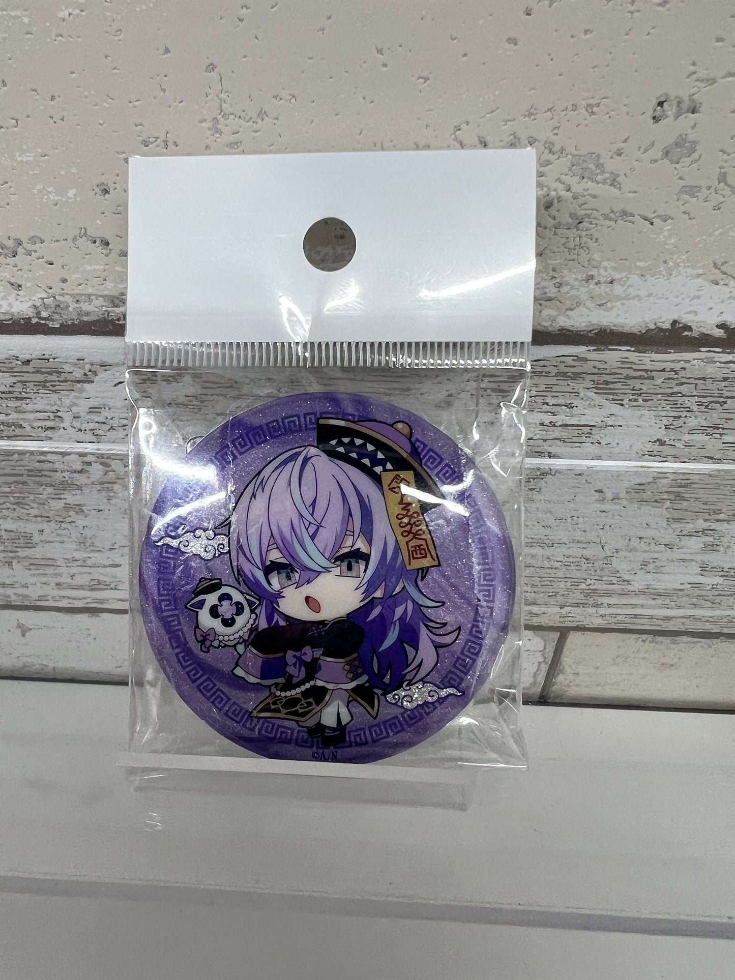 Sho Hoshirube NIJISANJI Dytica 2nd Anniversary Random Glitter Button Badge SD Ver.