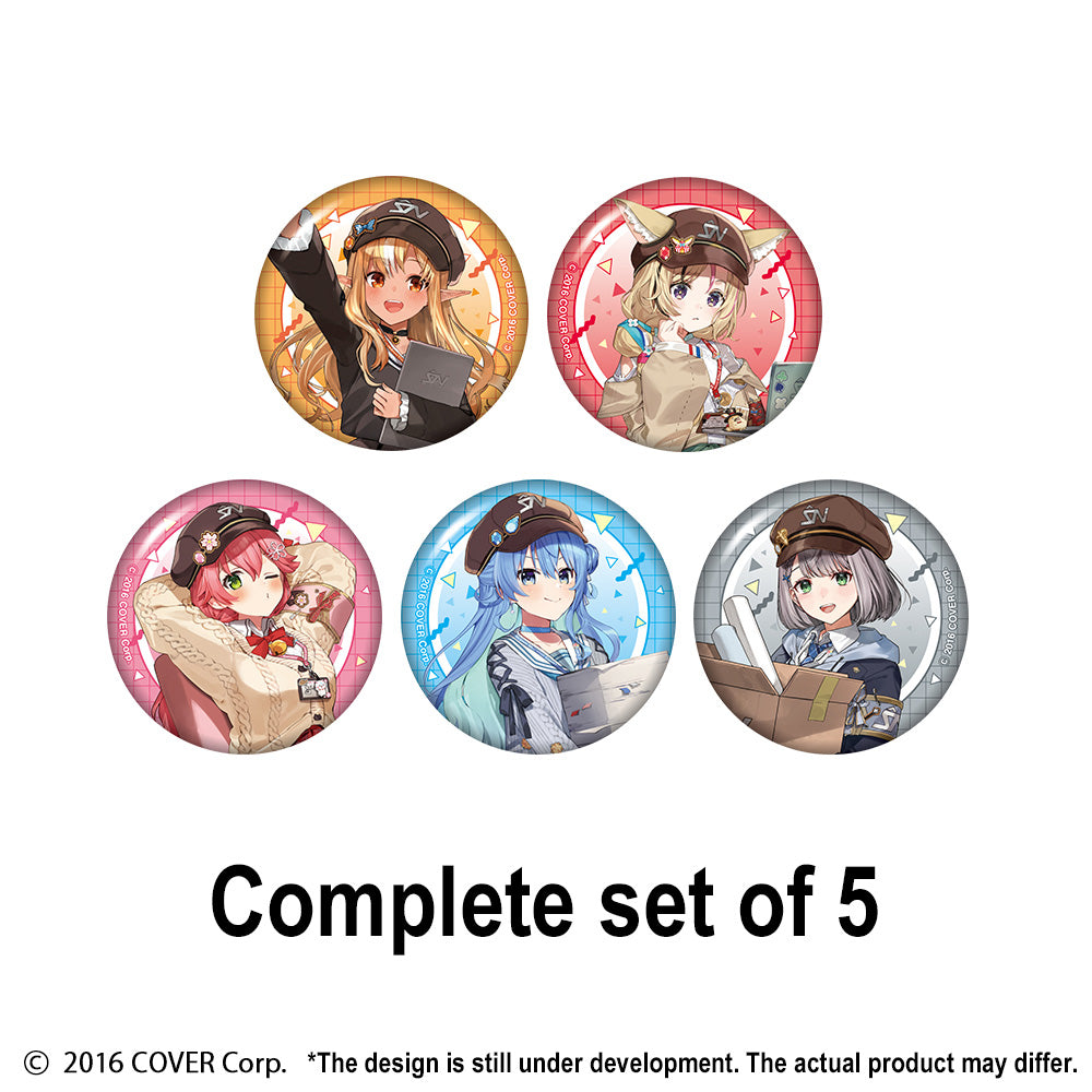 Set of 5 Can Badges (A・Full-body version)