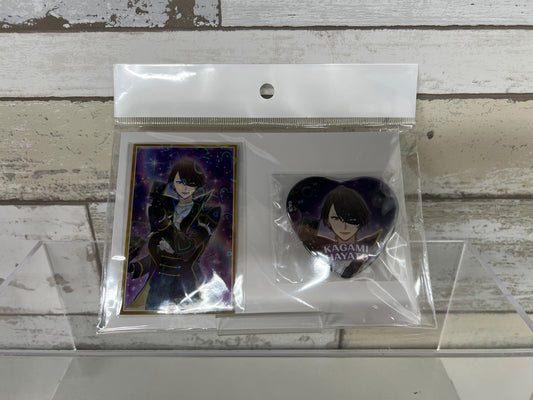 Hayato Kagami NIJISANJI April Fools 2023 Pure Button Badge & Cheki-Style Card Set