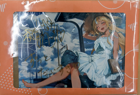 Shiranui Flare 4th Anniversary Commemorative Postcard with Handwritten Message & Foil-Stamped Autograph (Newly Illustrated by Kotachiyu)