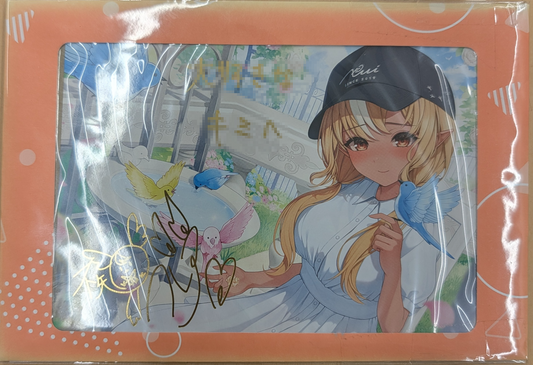 Shiranui Flare 5th Anniversary Commemorative Postcard with Handwritten Message & Foil-Stamped Autograph (Newly Illustrated by Chaves)