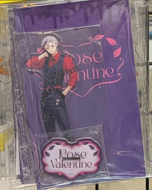 Fuwa Minato NIJISANJI Rose Valentine Acrylic Stand