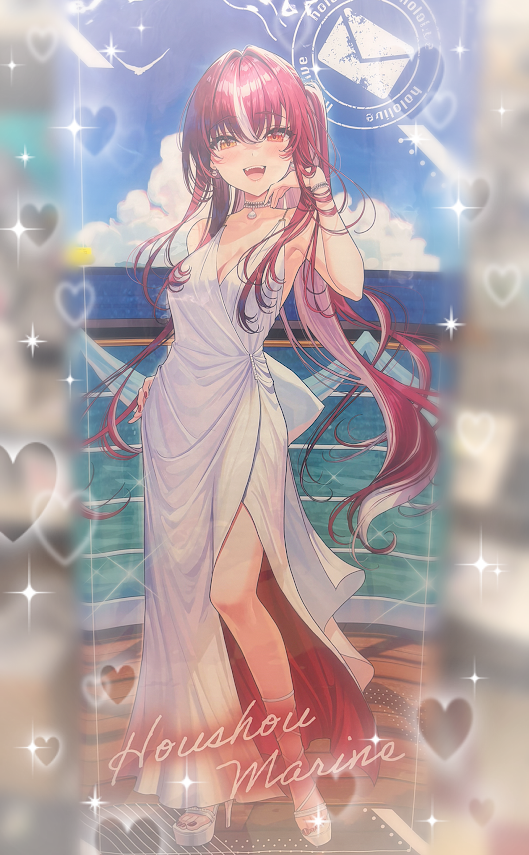 Houshou Marine hololive DMM Scratch Holonazombie! Super BIG Tapestry