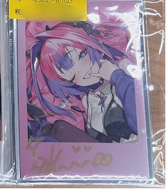 Kikirara Vivi hololive FLOW GLOW Cheki-Style Bromide Card (Hand-Signed)